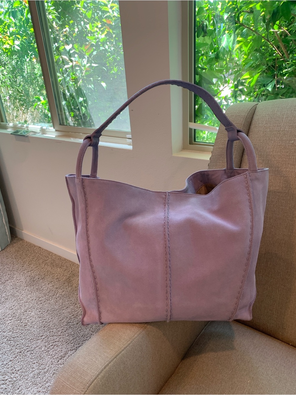 The Sak Los Feliz Lavender Suede Tote - Picture 11 of 14